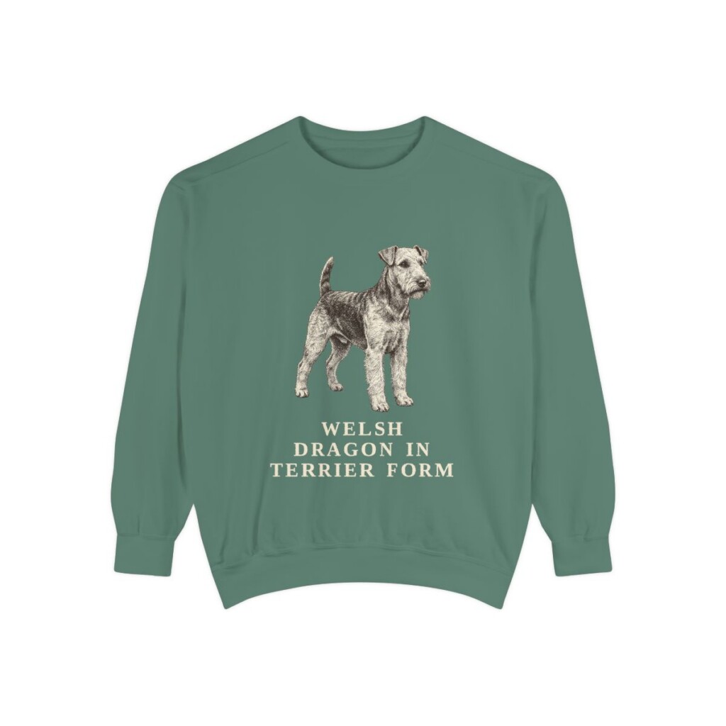 welsh terrier sweatshirt, Light Green