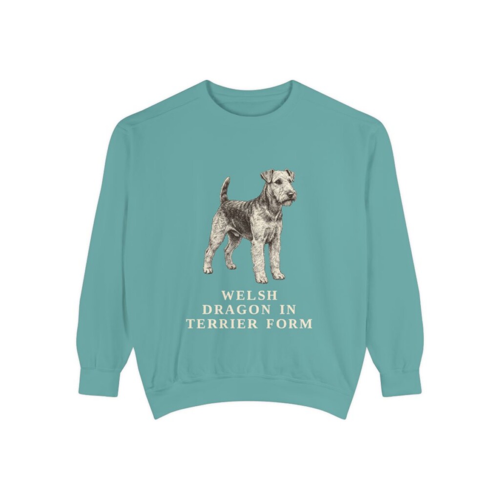 welsh terrier sweatshirt, Seafoam