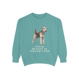welsh-terrier-sweatshirt-humor-seafoam welsh terrier sweatshirt, Seafoam