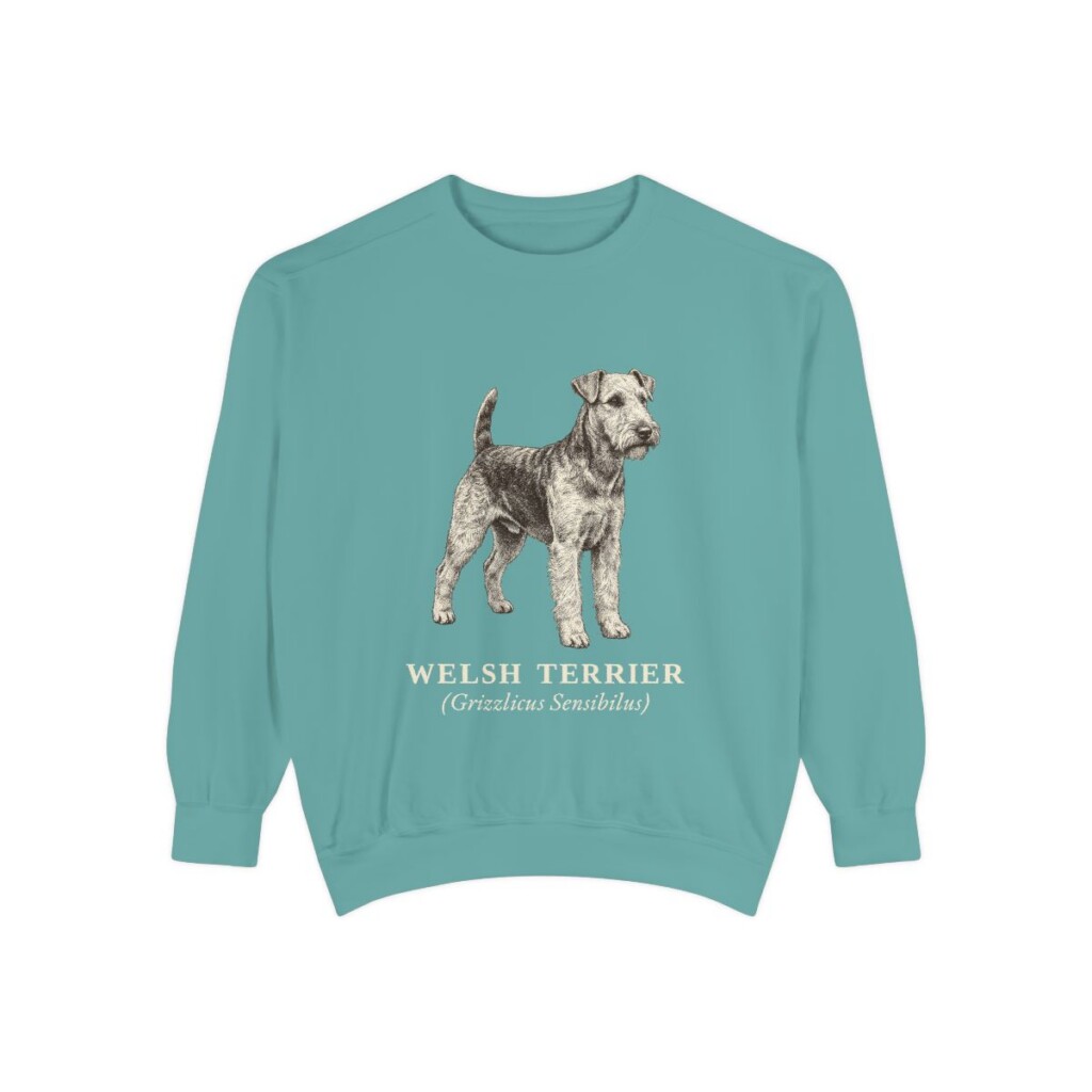 welsh-terrier-sweatshirt-latin-seafoam welsh terrier sweatshirt, Seafoam