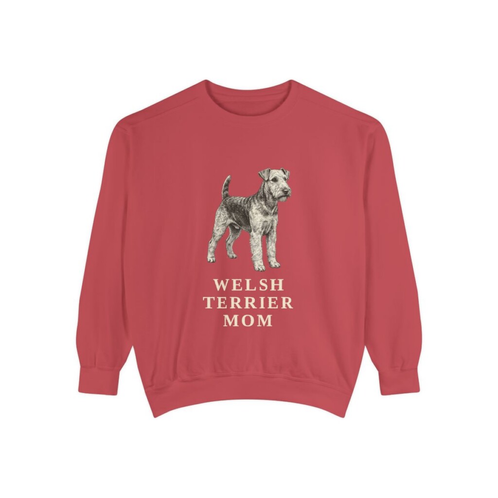 welsh terrier sweatshirt, Crimson