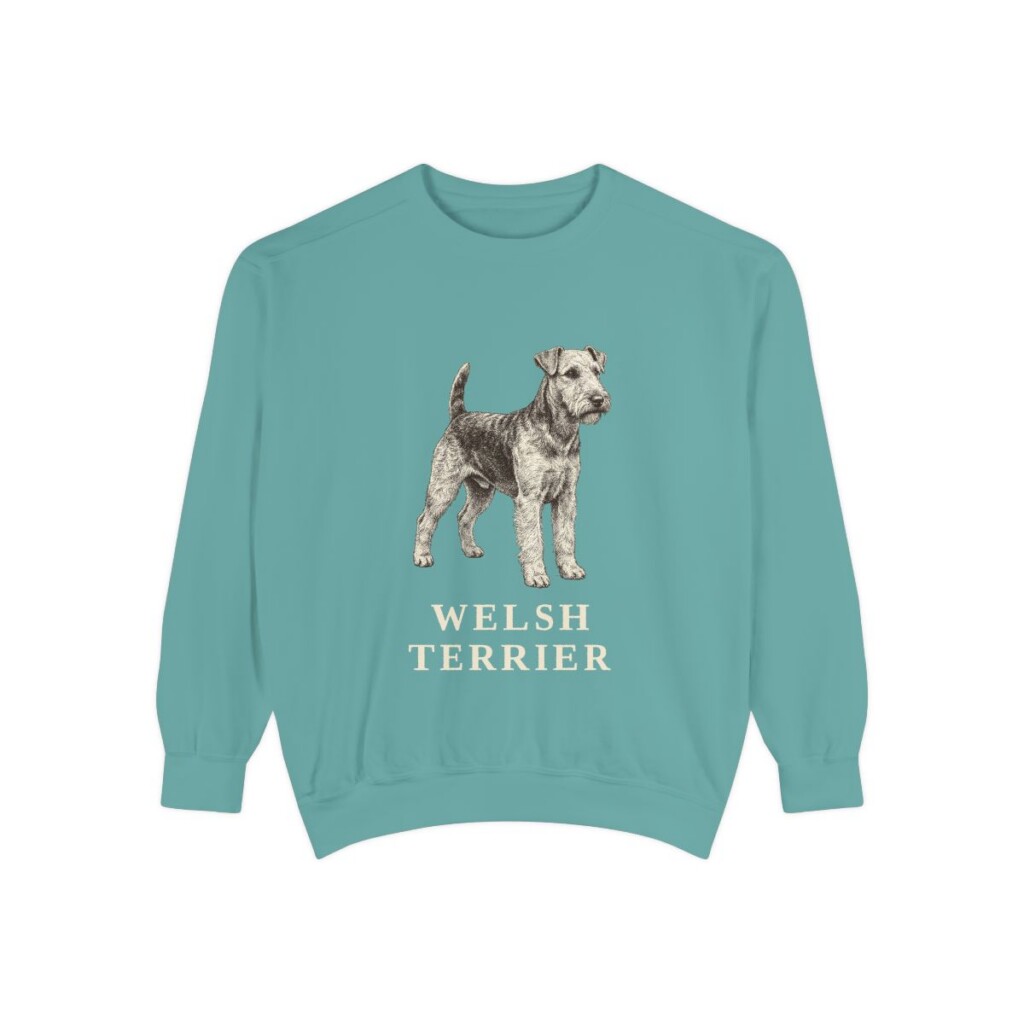 welsh terrier sweatshirt, Seafoam