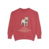 West Highland White Terrier Humor Sweatshirt, Crimson, front view