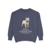West Highland White Terrier Humor Sweatshirt, Denim, front view
