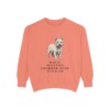 West Highland White Terrier Humor Sweatshirt, Terracotta, front view