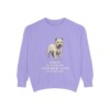 West Highland White Terrier Humor Sweatshirt, Violet, front view