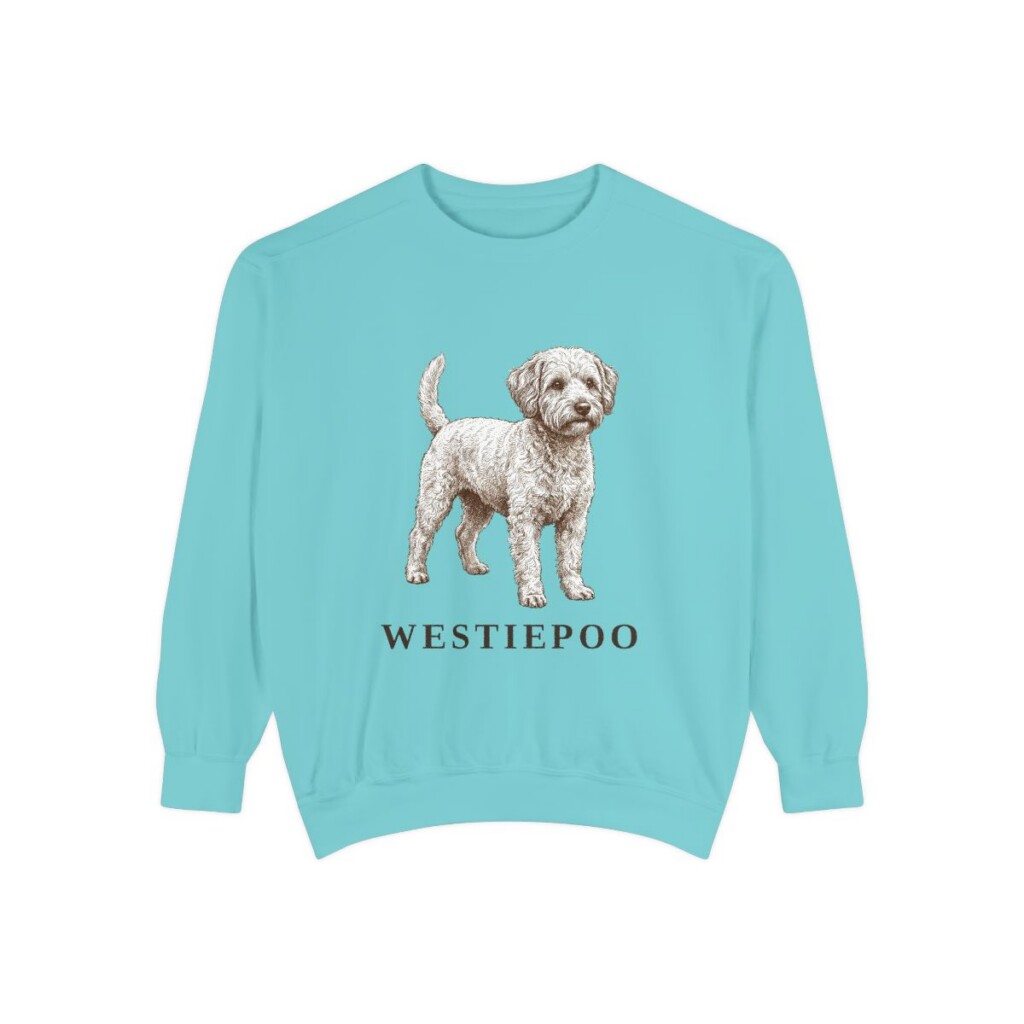 westiepoo sweatshirt, Chalky Mint