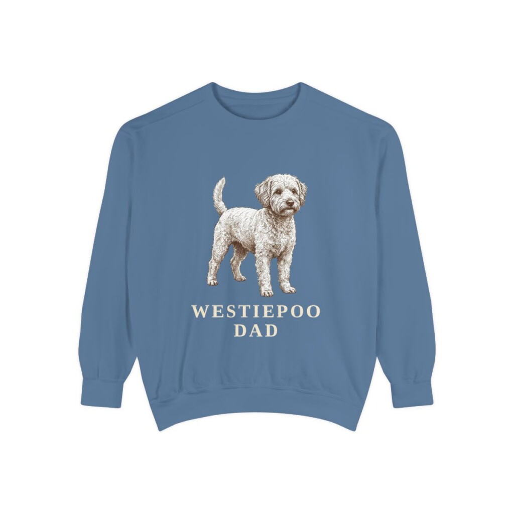 westiepoo sweatshirt, Blue Jean