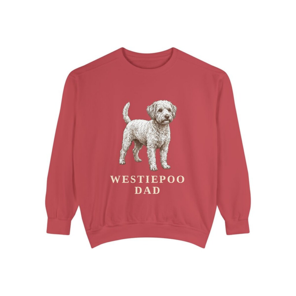 westiepoo sweatshirt, Crimson