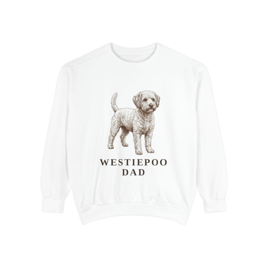 westiepoo sweatshirt, White