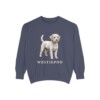 westiepoo sweatshirt, Denim
