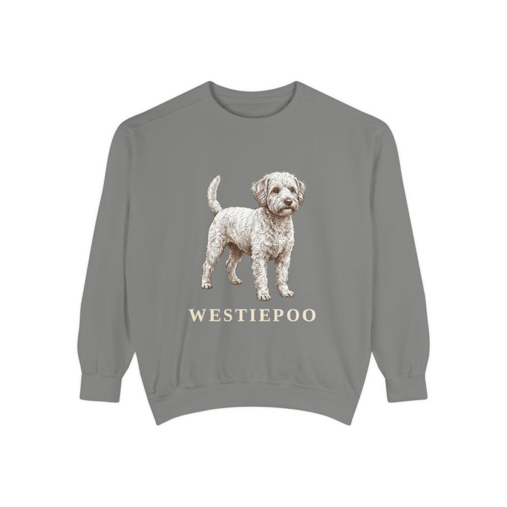 westiepoo sweatshirt, Grey