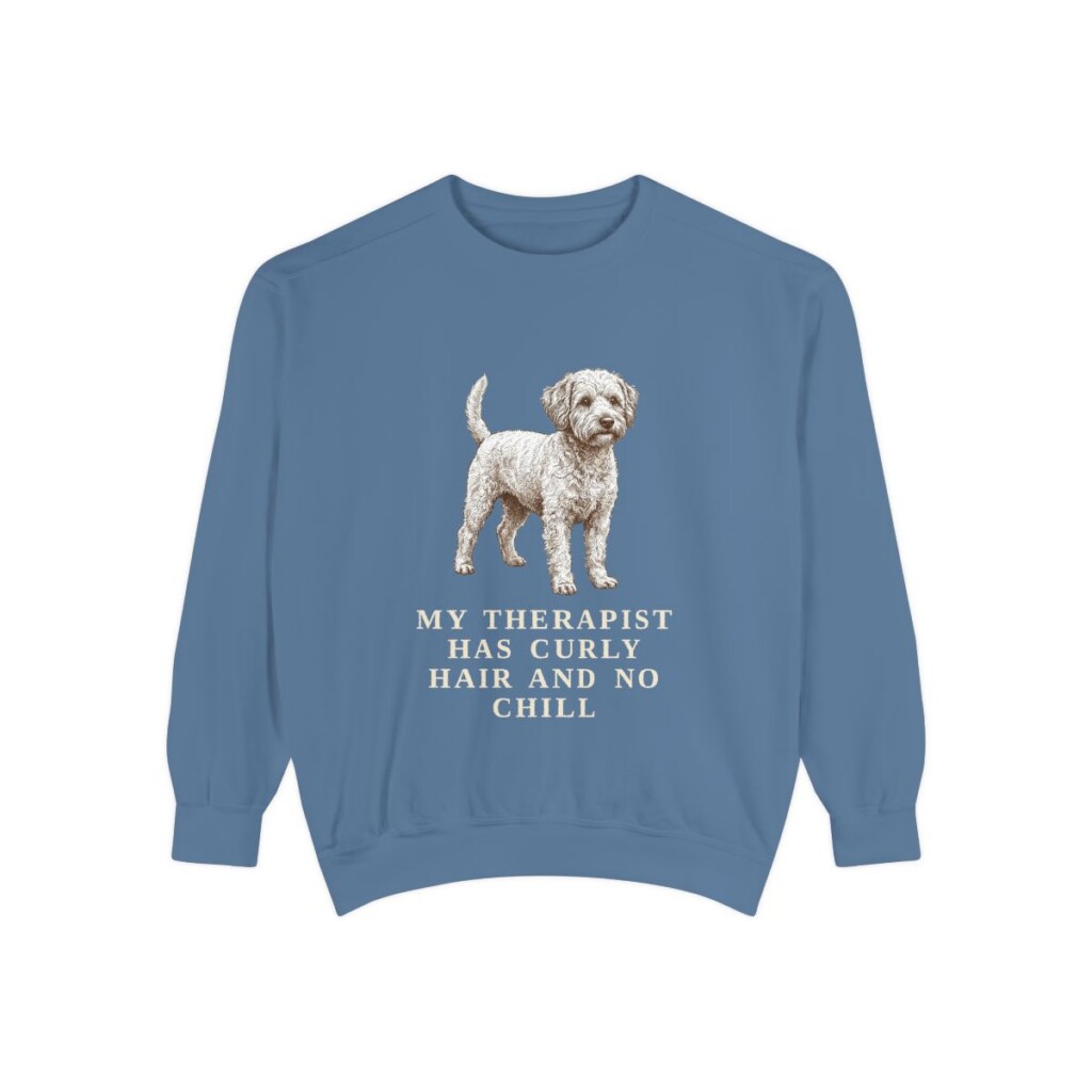 westiepoo sweatshirt, Blue Jean