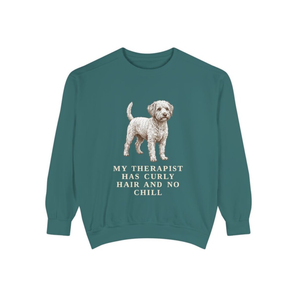 westiepoo sweatshirt, Blue Spruce