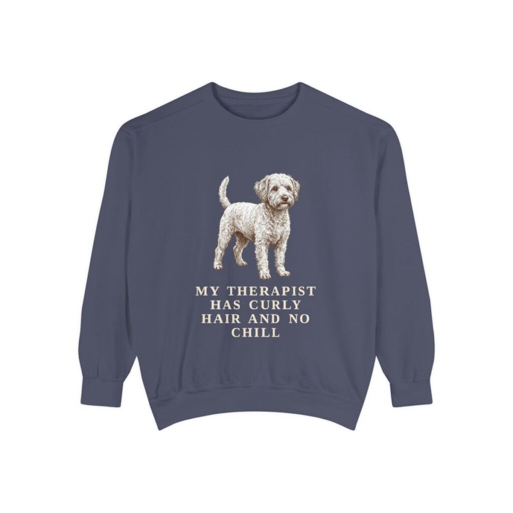 westiepoo sweatshirt, Denim