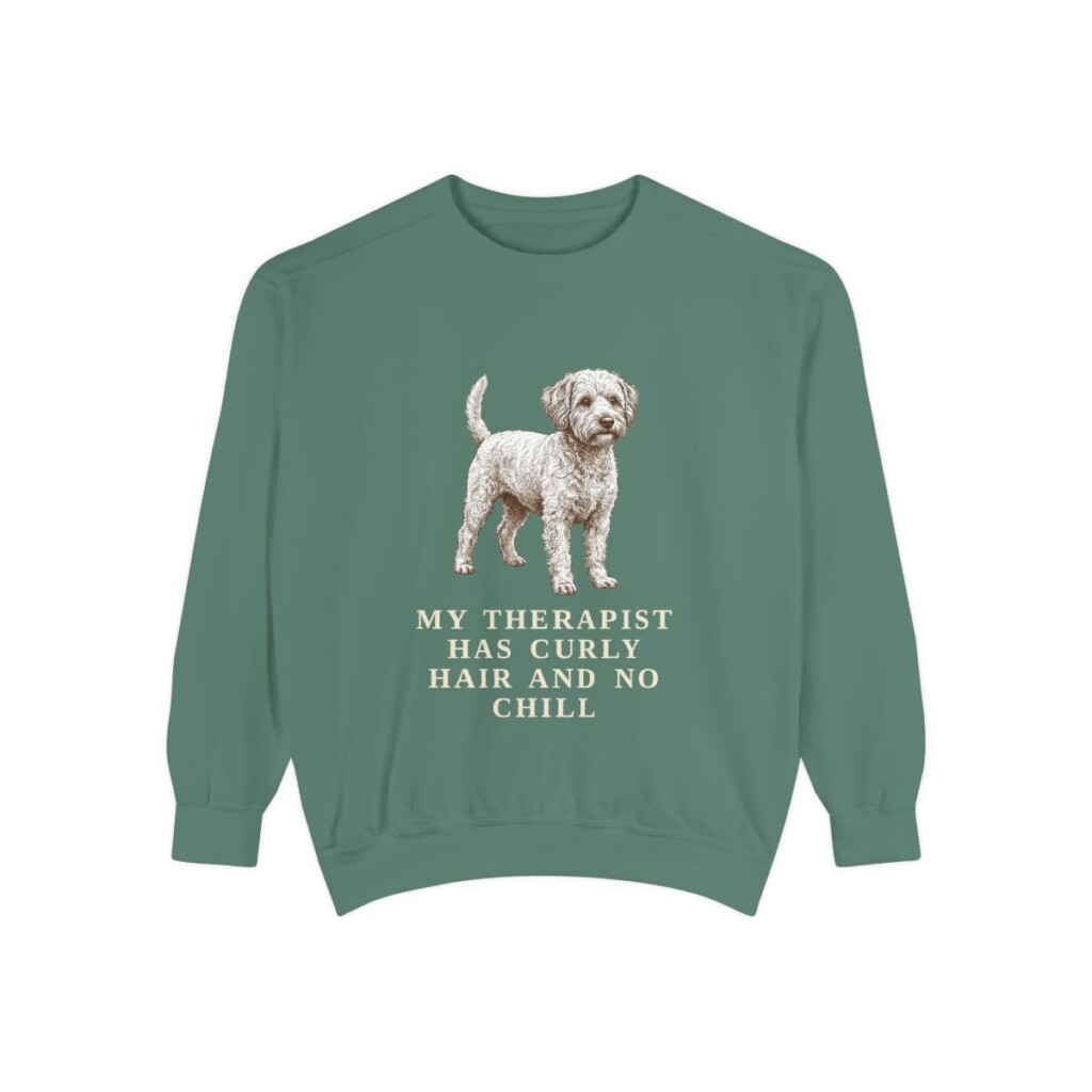 westiepoo sweatshirt, Light Green