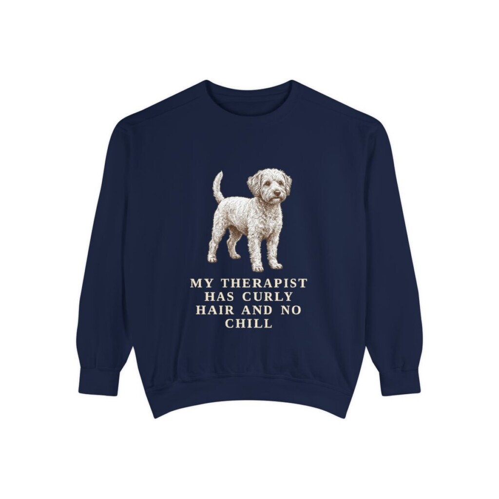 westiepoo sweatshirt, True Navy