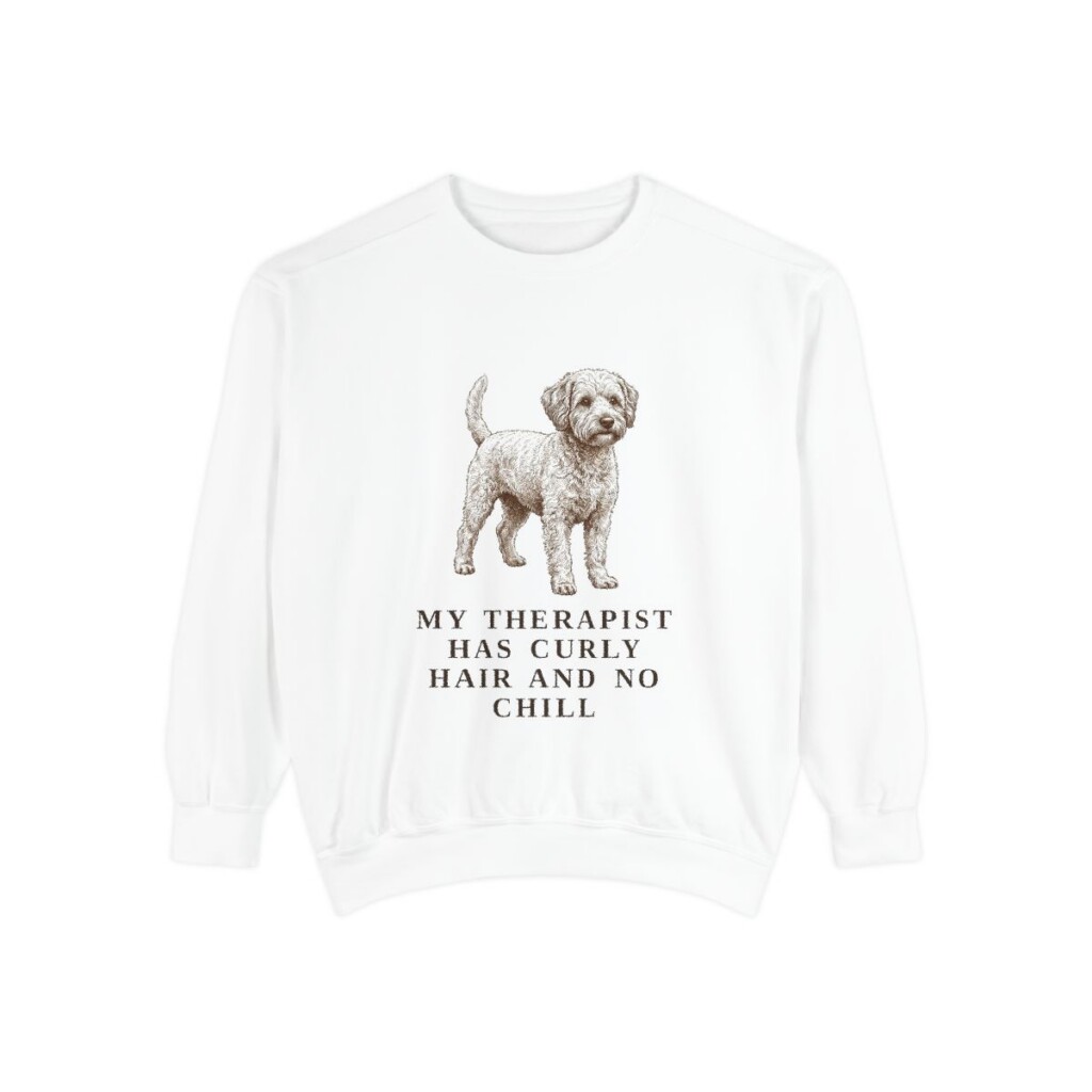 westiepoo sweatshirt, White