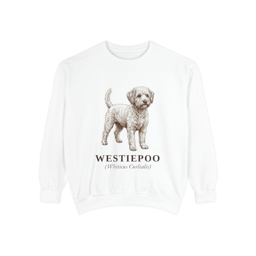 westiepoo-sweatshirt-latin-white westiepoo sweatshirt, White