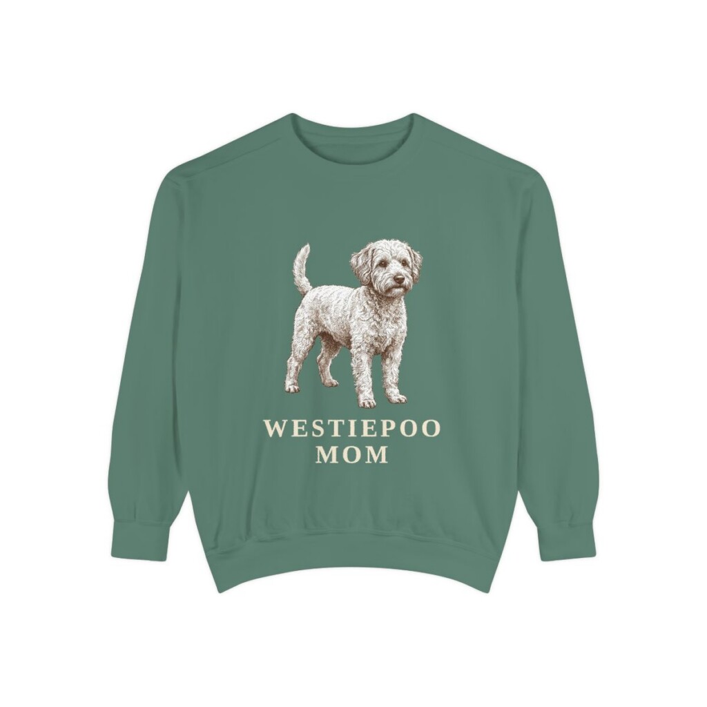 westiepoo sweatshirt, Light Green