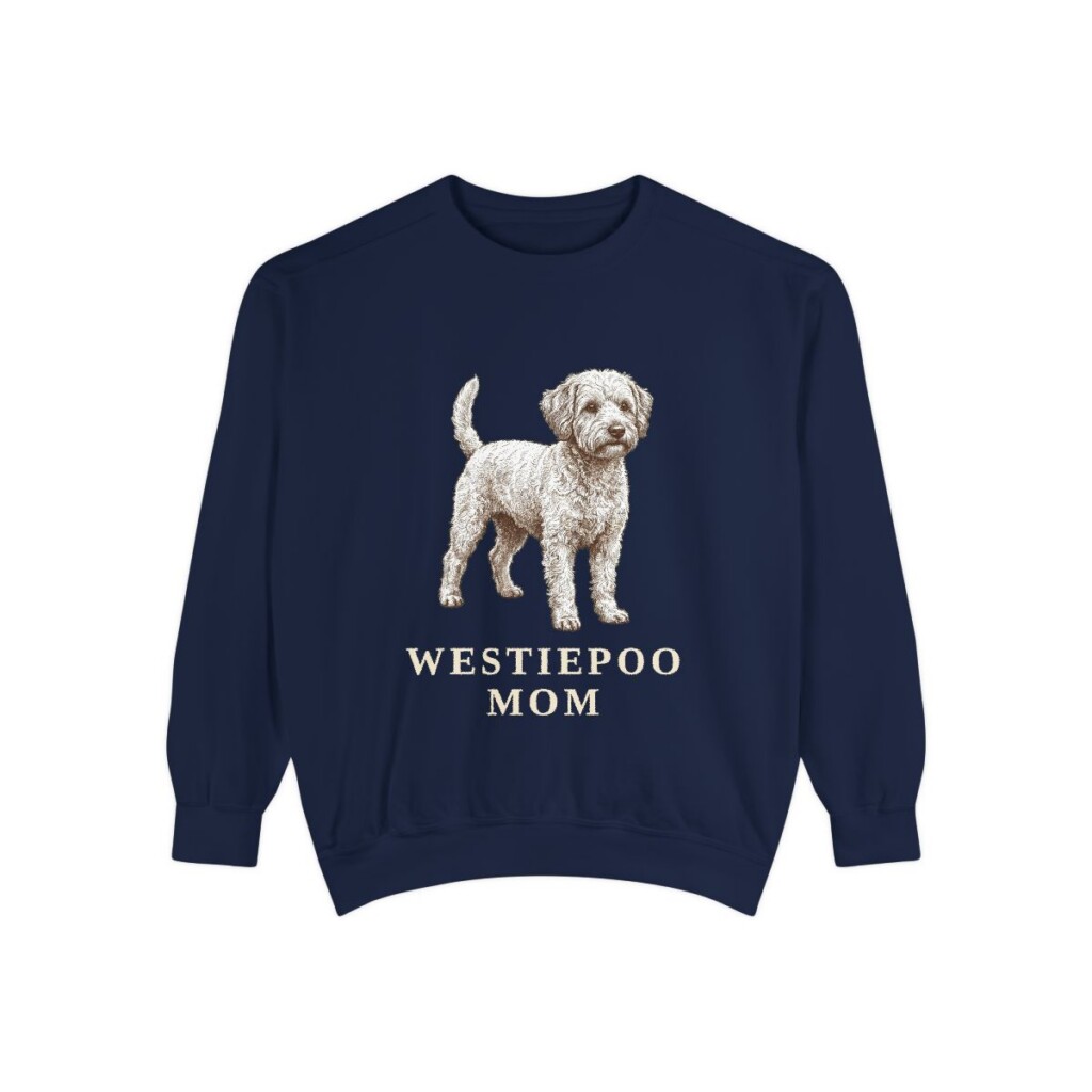 westiepoo sweatshirt, True Navy