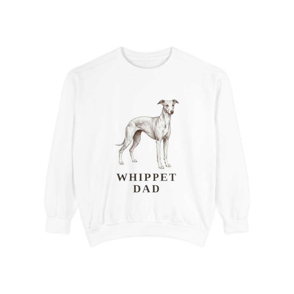 whippet sweatshirt, White