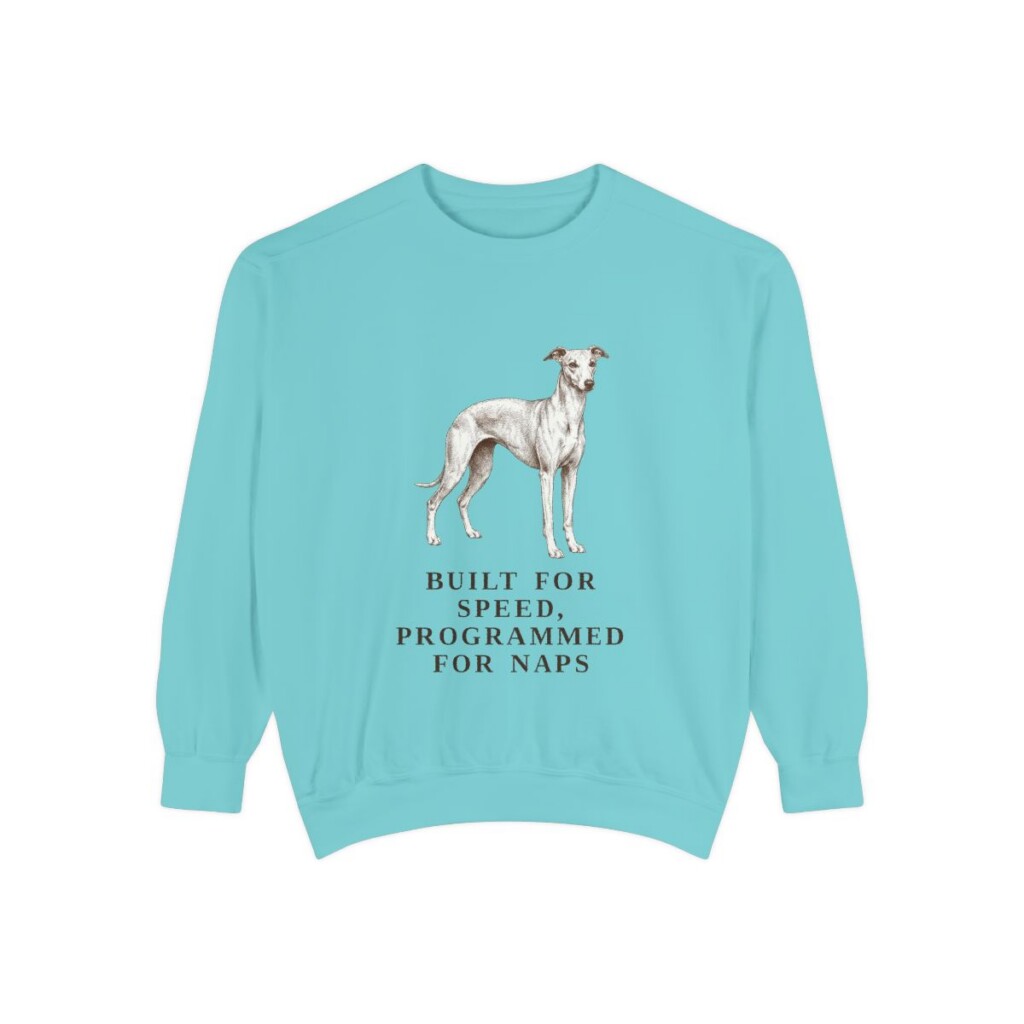 Whippet Humor Sweatshirt, Chalky Mint, front view
