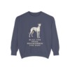 Whippet Humor Sweatshirt, Denim, front view