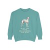 Whippet Humor Sweatshirt, Seafoam, front view