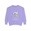 Whippet Humor Sweatshirt, Violet, front view