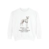 Whippet Humor Sweatshirt, White, front view