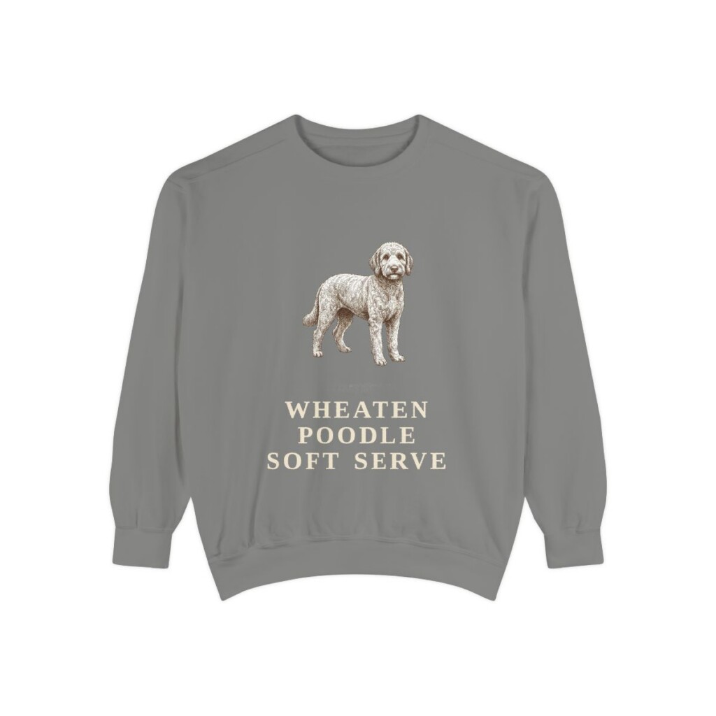 Whoodle Humor Sweatshirt, Grey, front view
