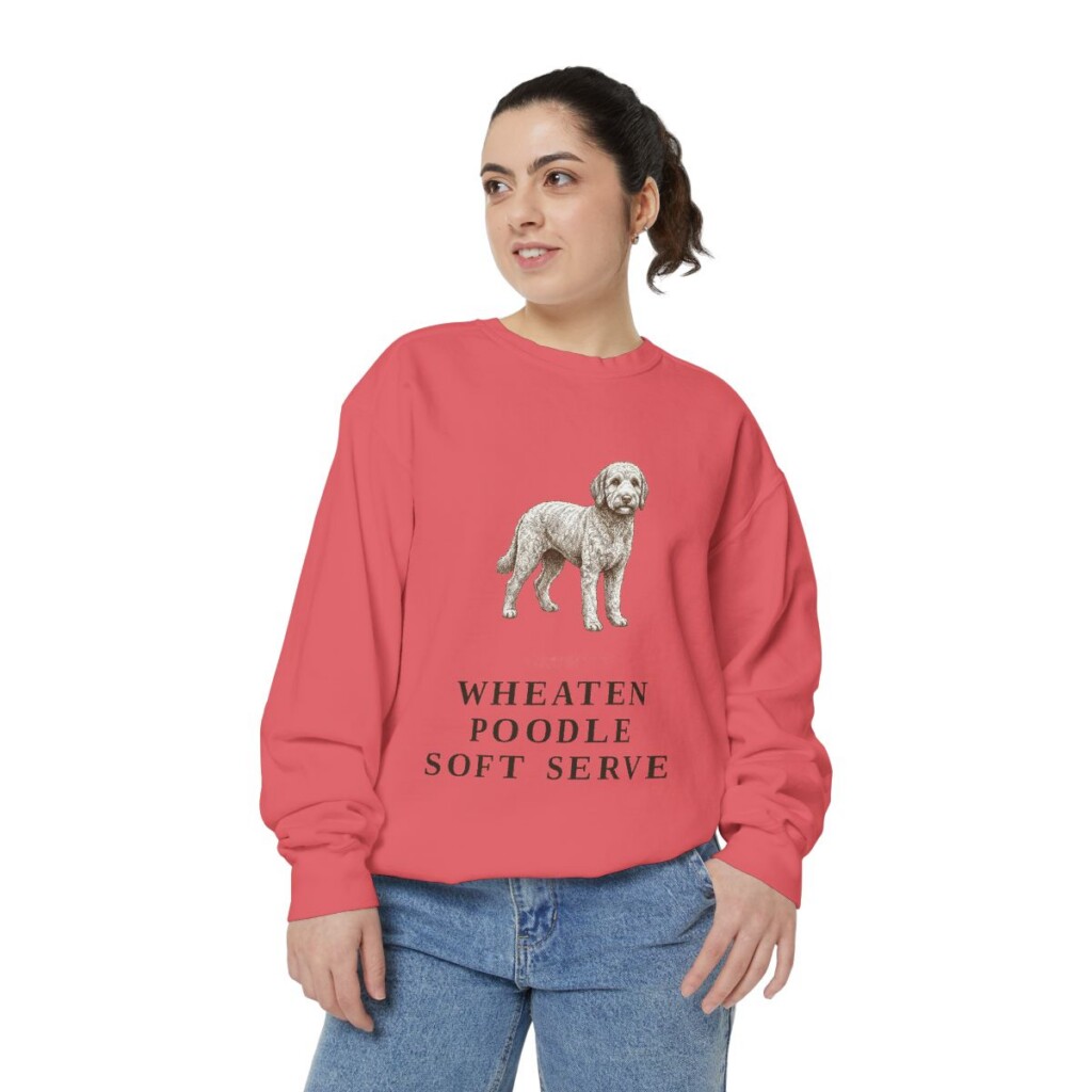 Whoodle Humor Sweatshirt, Watermelon, person 2 front