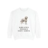 Whoodle Humor Sweatshirt, White, front view