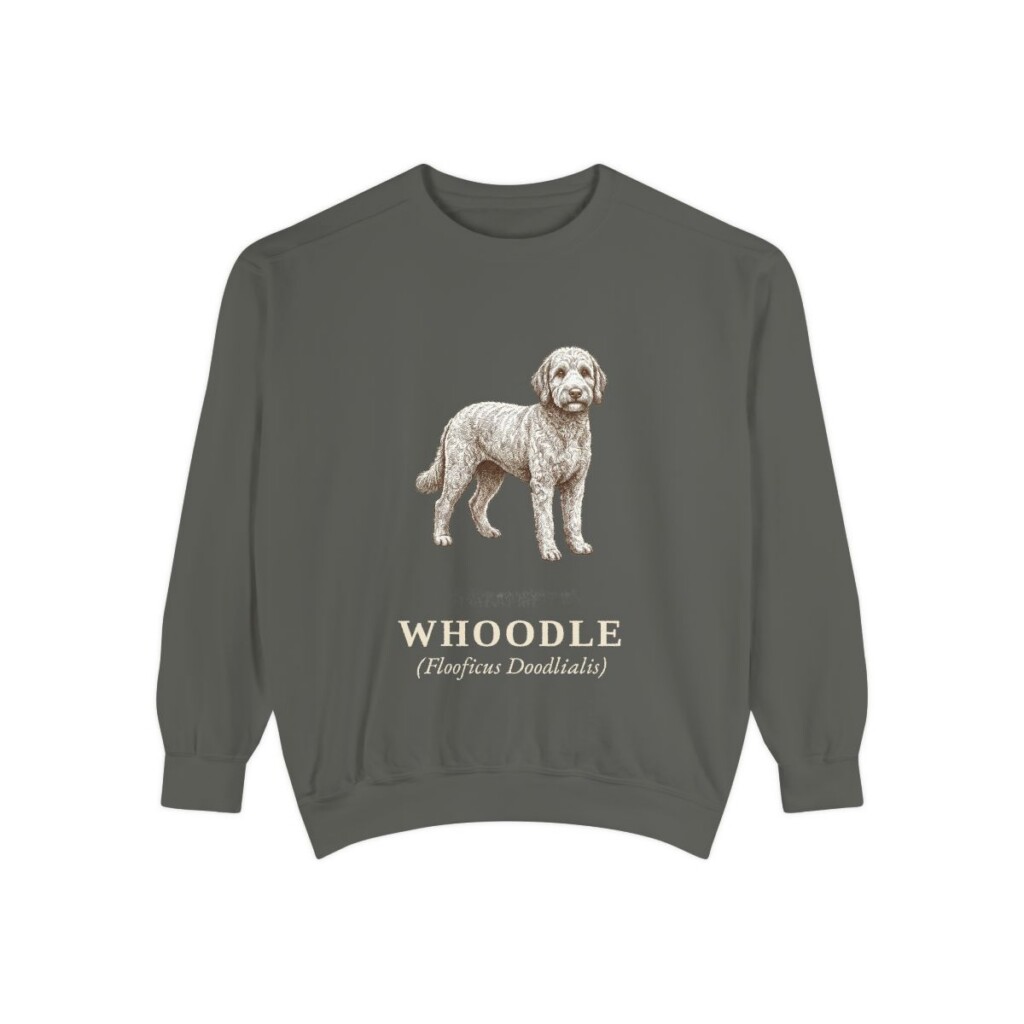 Whoodle Latin Sweatshirt, Pepper, front view