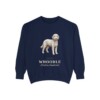 Whoodle Latin Sweatshirt, True Navy, front view