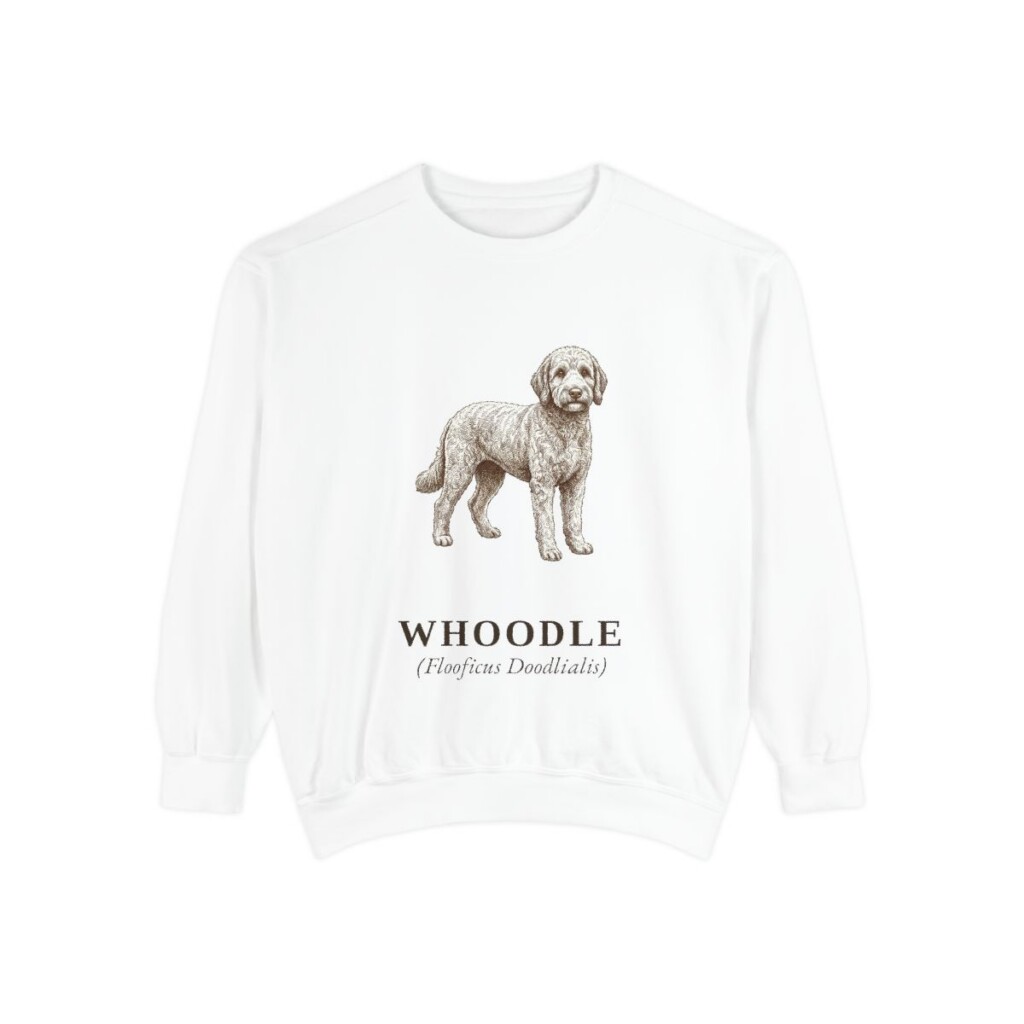 Whoodle Latin Sweatshirt, White, front view
