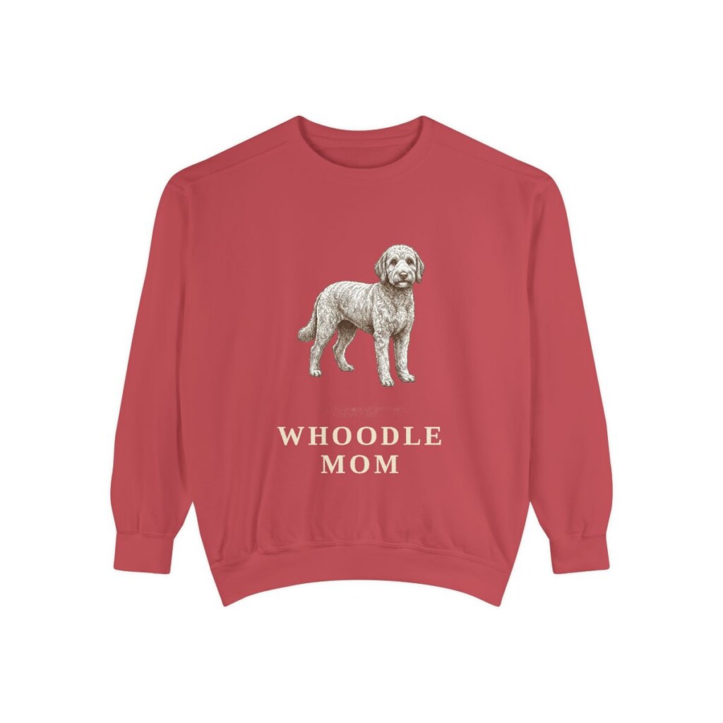 Whoodle Mom Sweatshirt, Crimson, front view