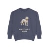 Whoodle Mom Sweatshirt, Denim, front view