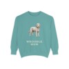 Whoodle Mom Sweatshirt, Seafoam, front view
