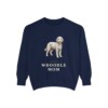 Whoodle Mom Sweatshirt, True Navy, front view