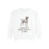 Wirehaired Pointing Griffon Humor Sweatshirt, White, front view