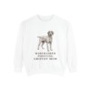 Wirehaired Pointing Griffon Mom Sweatshirt, White, front view