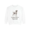 Wirehaired Pointing Griffon Sweatshirt, White, front view