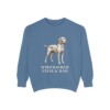 Wirehaired Vizsla Dad Sweatshirt, Blue Jean, front view