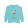 Wirehaired Vizsla Dad Sweatshirt, Chalky Mint, front view