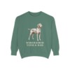 Wirehaired Vizsla Dad Sweatshirt, Light Green, front view