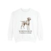 Wirehaired Vizsla Dad Sweatshirt, White, front view