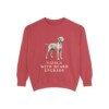 Wirehaired Vizsla Humor Sweatshirt, Crimson, front view