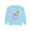 Wirehaired Vizsla Latin Sweatshirt, Chambray, front view